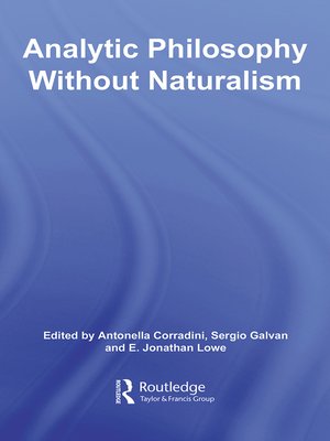 cover image of Analytic Philosophy Without Naturalism